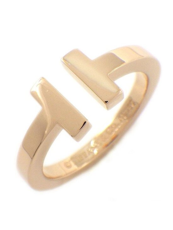 Tiffany & Co. Jewelry - Tiffany & Co Ring T Square 18K Pink Gold